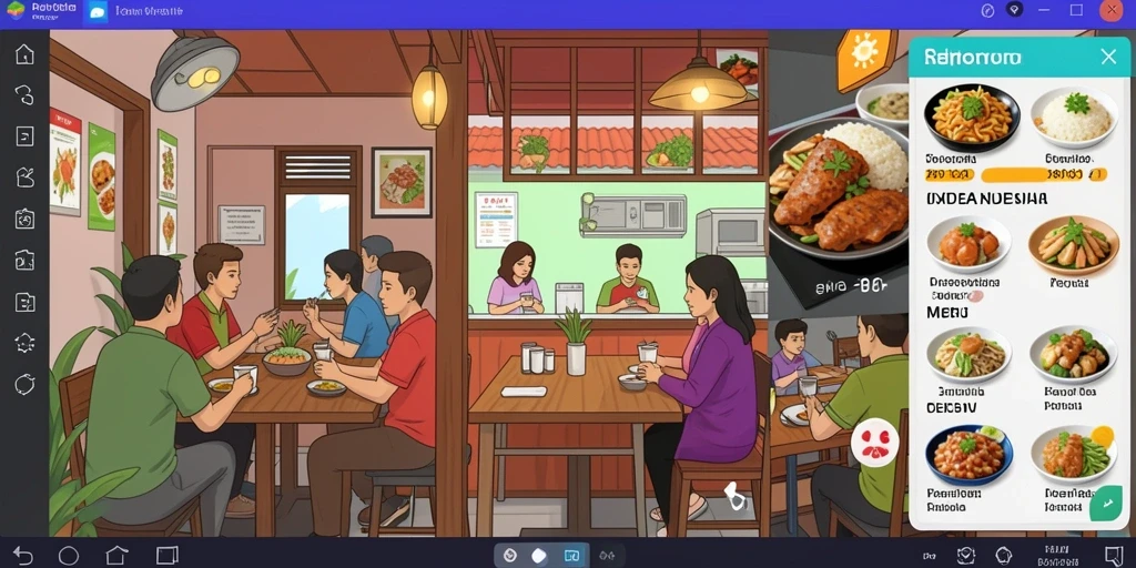 Tampilan antarmuka utama PANDORA99 yang menarik.