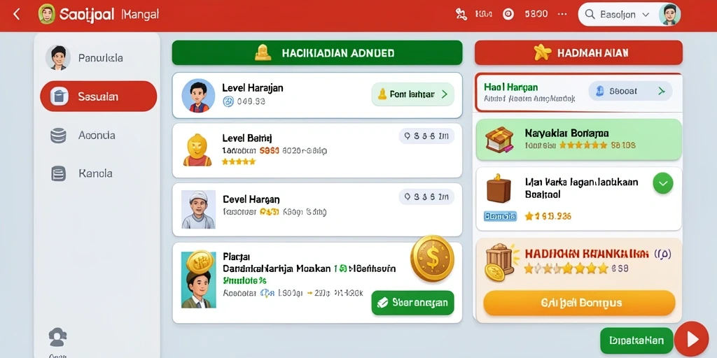 Tampilan permainan slot yang menarik dan modern.