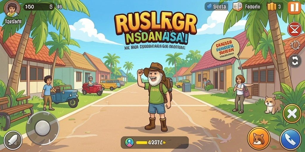Tampilan karakter yang dapat dikustomisasi dengan berbagai pilihan.