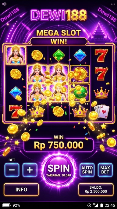 Cuplikan layar menu unduhan dewi188 untuk perangkat Android